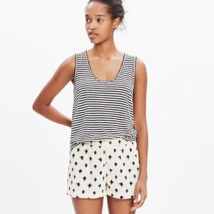 madewell san diego cover-up shorts in strokedash